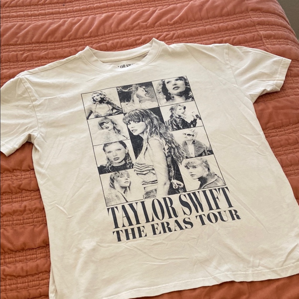 Taylor Swift White Graphic Tee - The Eras Tour